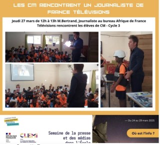Semaine de la presse et des médias à l'école : Rencontre avec un journaliste de FranceTV