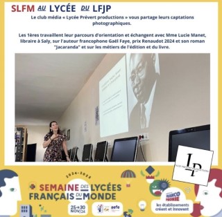 Semaine des lycées français du monde 2024: Orientation en 1ère