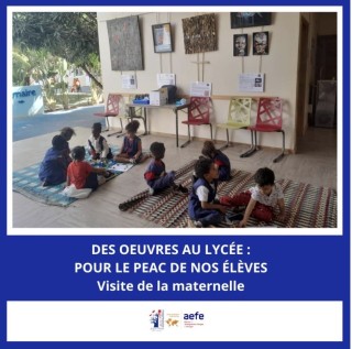 Des œuvres au lycée :« L'Afrique face à l'océan » - Visite de la Maternelle et Paroles de CP