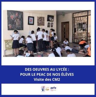 Des œuvres au lycée : « L'Afrique face à l'océan » -Visite des CM2 et Paroles de CP
