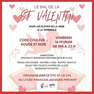 ✨💃 Bal de la Saint-Valentin 2025 du CVC-CVL 🎶❤️