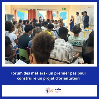 Le Forum des métiers du 30 novembre