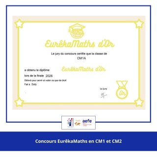 Les élèves de CM1 et de CM2 ont participé avec brio au concours Eureka Mathématiques !