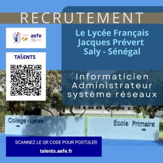 Offre d'emploi - Informaticien Administrateur système réseaux