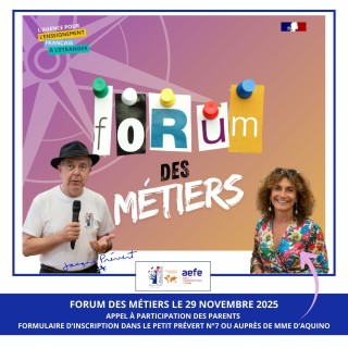 Forum des métiers et de l'orientation 2025 - Appel à participation